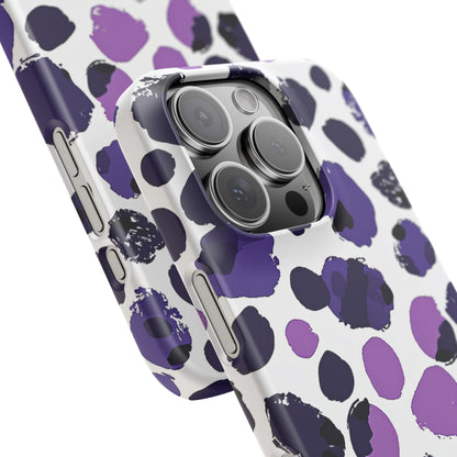 Purple Inkblots iPhone 16 - Slim Phone Case