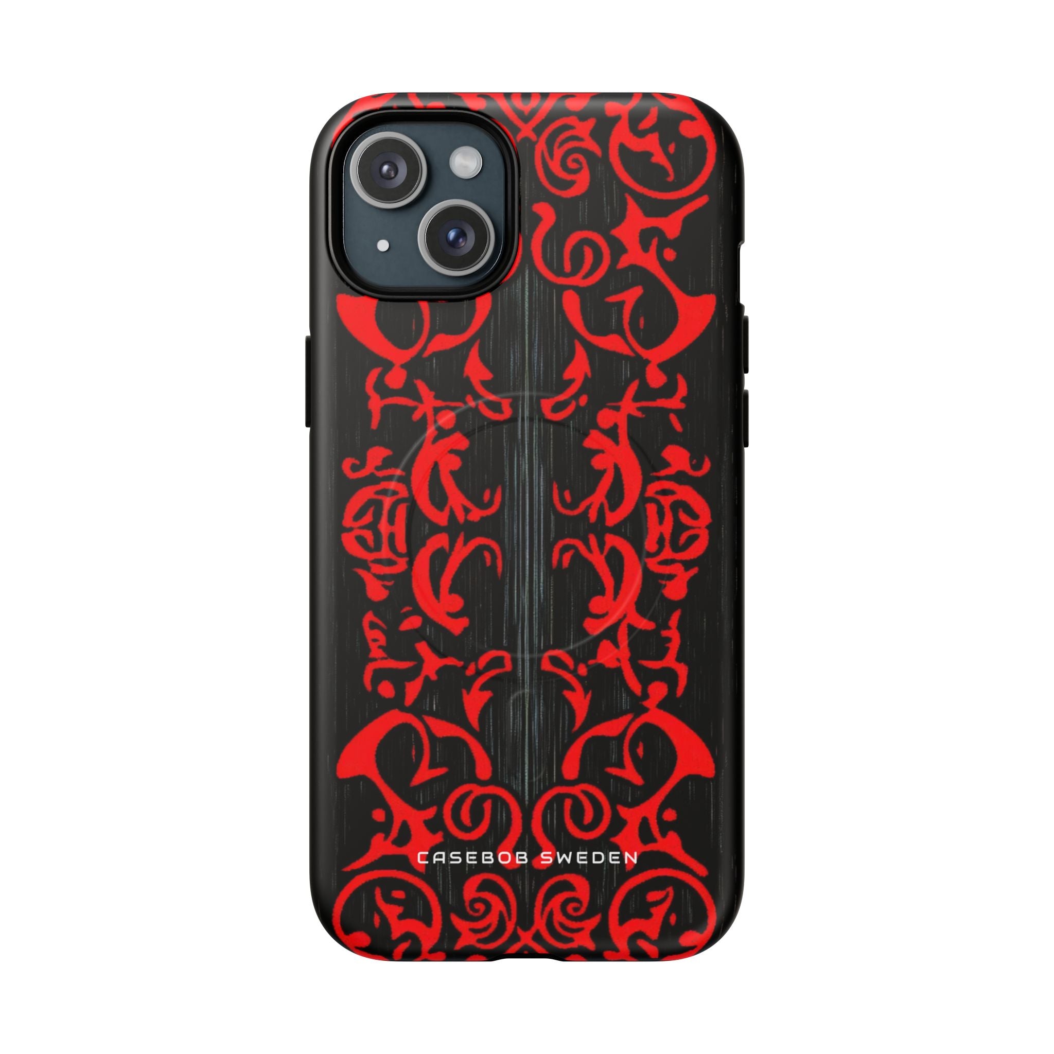 Gothic Crimson Symmetry iPhone 15 | Tough+ Phone Case