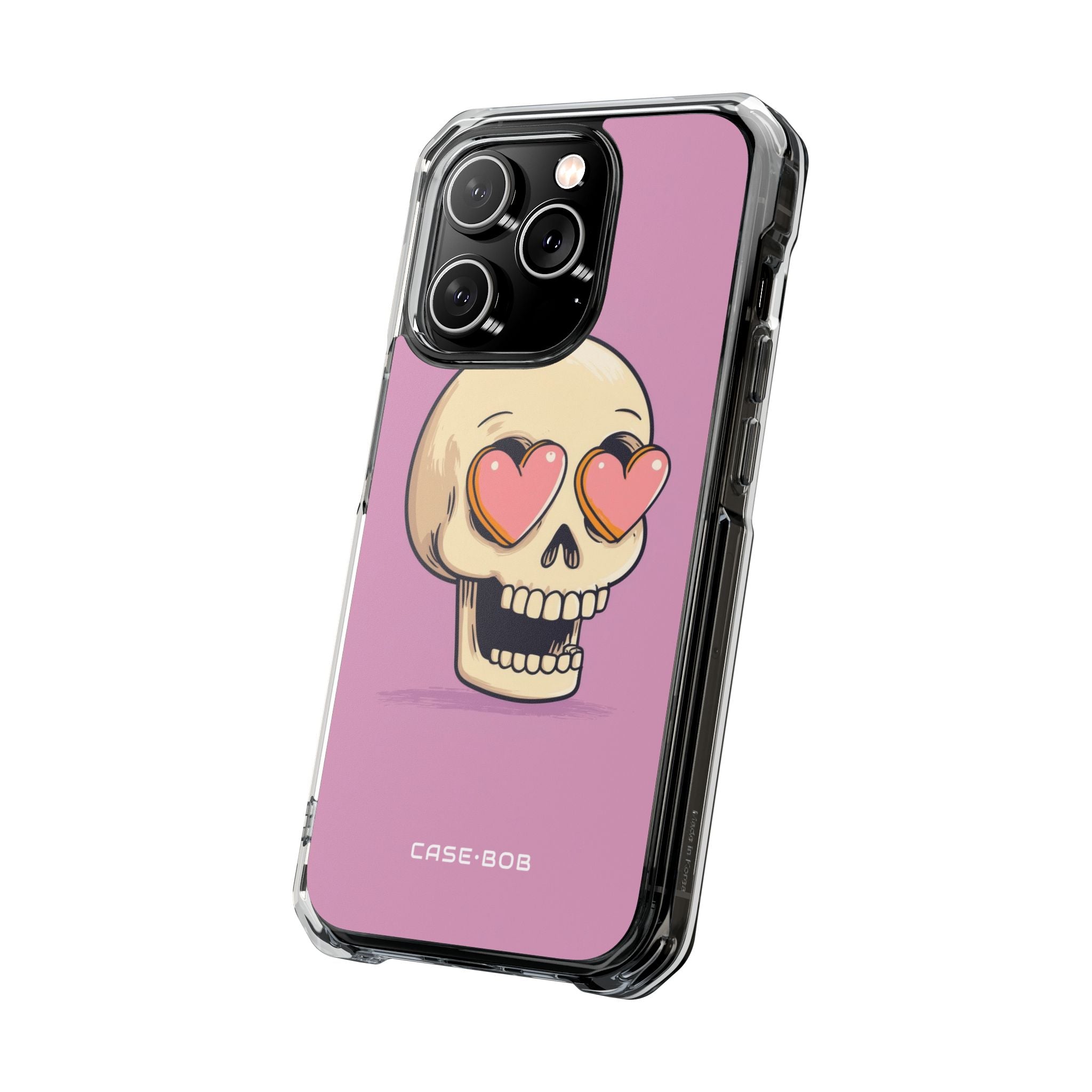 Heart Eyed Skull iPhone 14 Pro Case - Impact