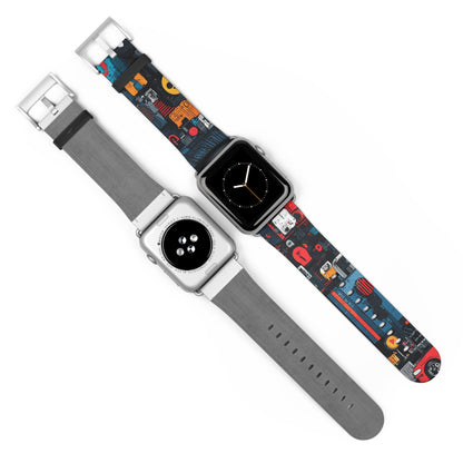 Blue Gaze Mosaic - Watch Band