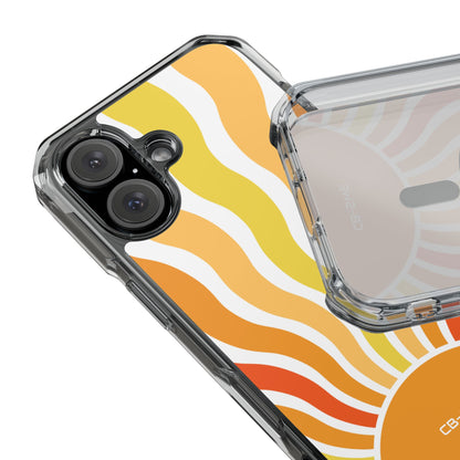 Retro Sunshine Waves iPhone Case - Impact