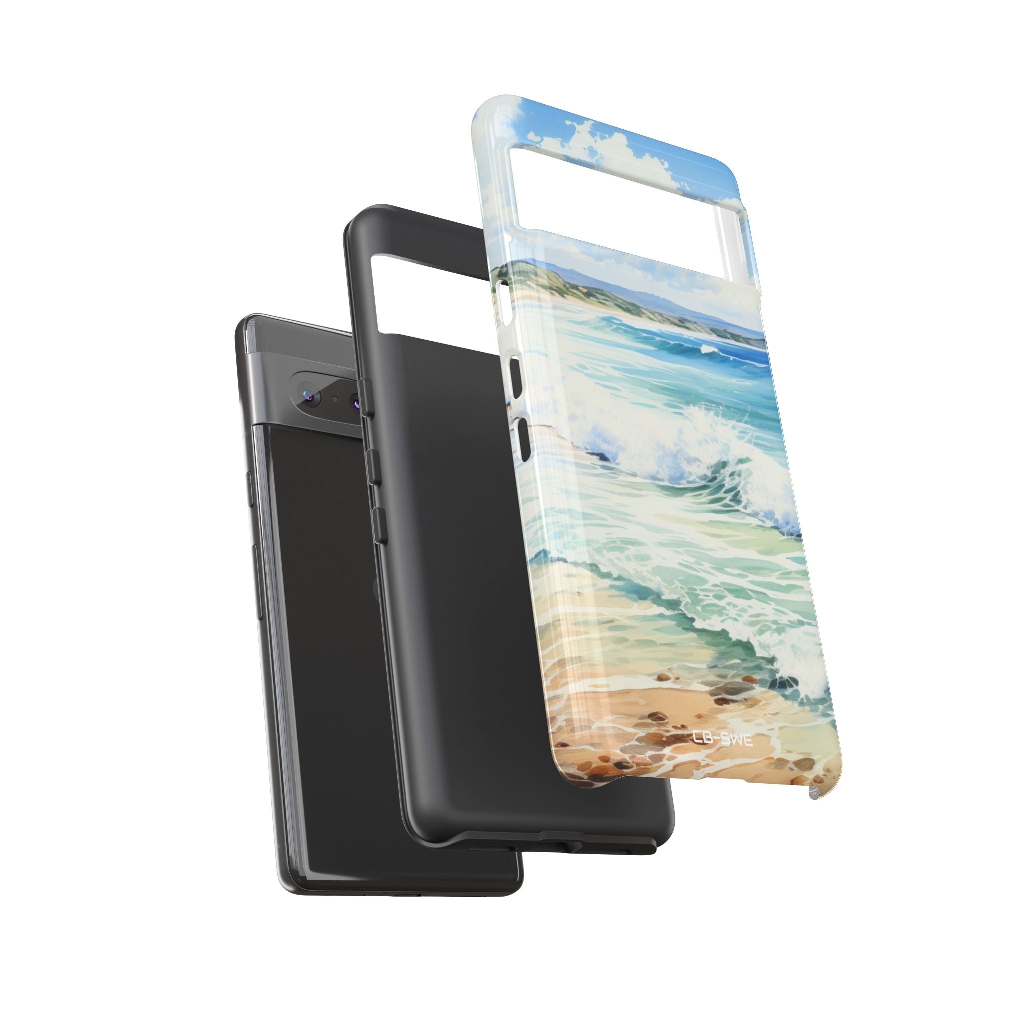 Serene Coastal Watercolors - Google Pixel Case