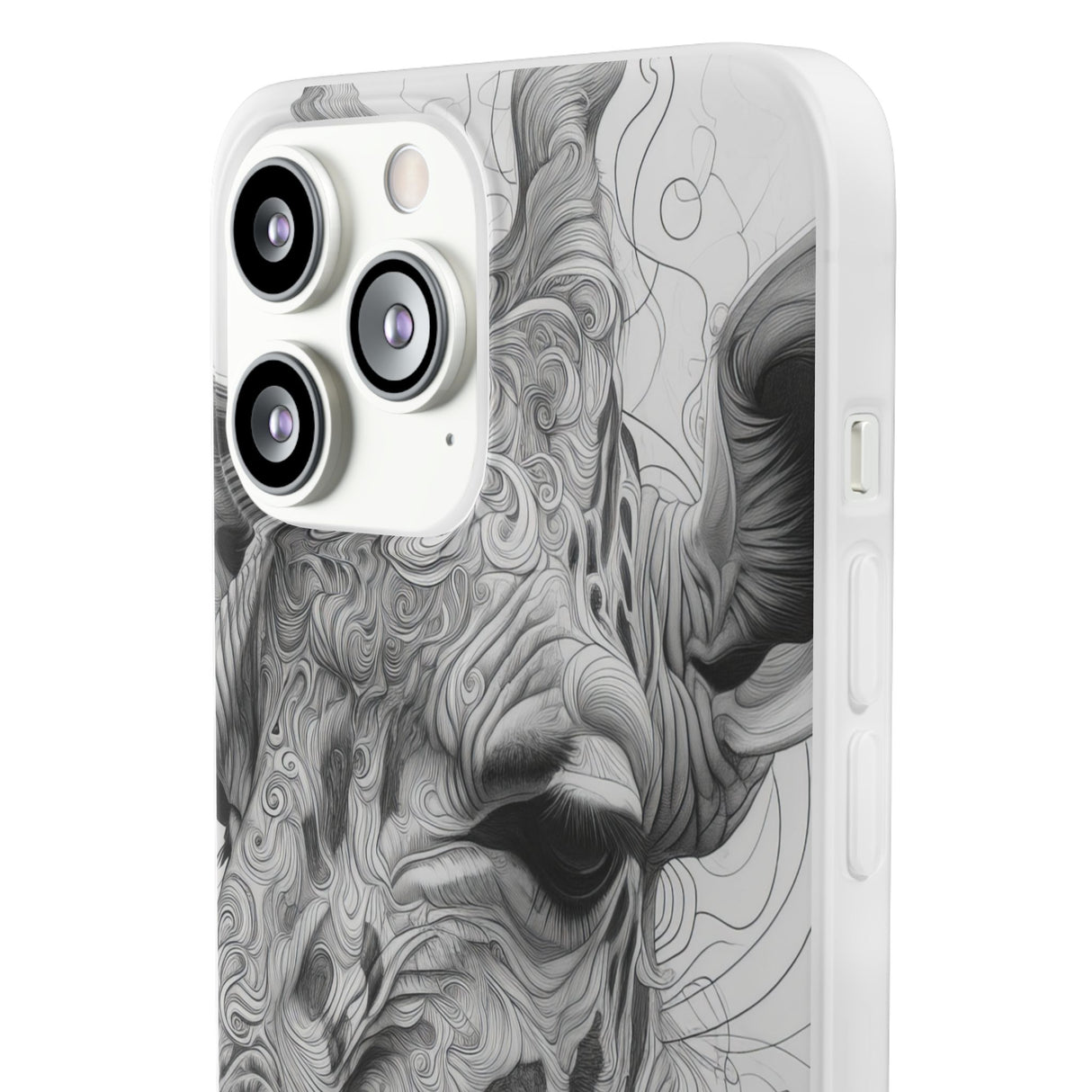 Monochrome Giraffe | Flexible Phone Case for iPhone