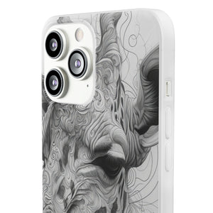 Monochrome Giraffe | Flexible Phone Case for iPhone