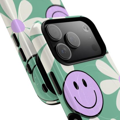 Smiley Daisy Glow iPhone 17 Pro Case - Tough+