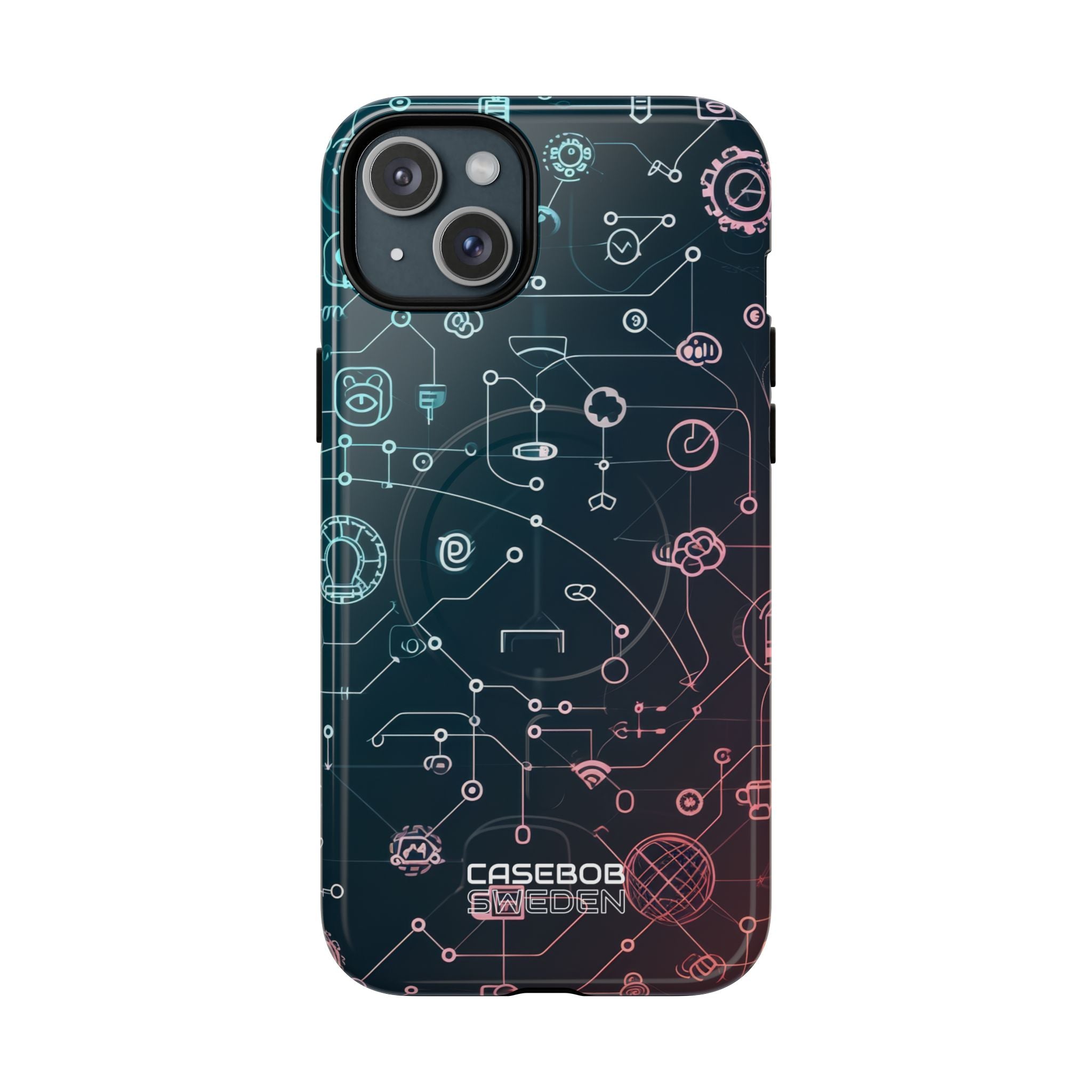 Digital Circuit Flow iPhone 15 - Tough+