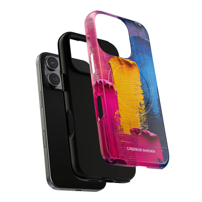 Bold Abstract Texture - Tough + MagSafe® iPhone 16 Phone Case