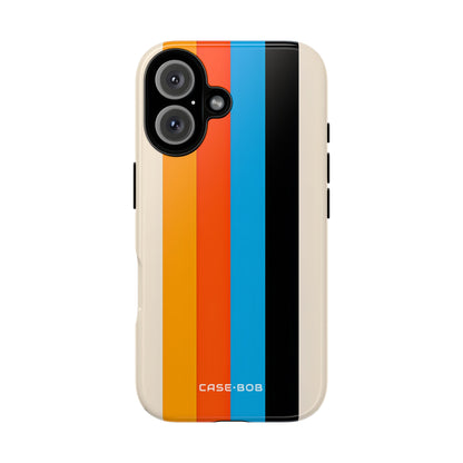 Vivid Stripe Harmony iPhone 16 Case - Tough