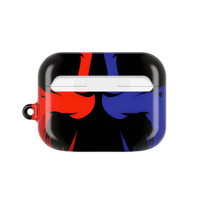 Dual Skulls RedBlue - AirPods Case