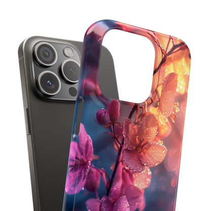 Surreal Flower Harmony iPhone 15 - Slim Phone Case