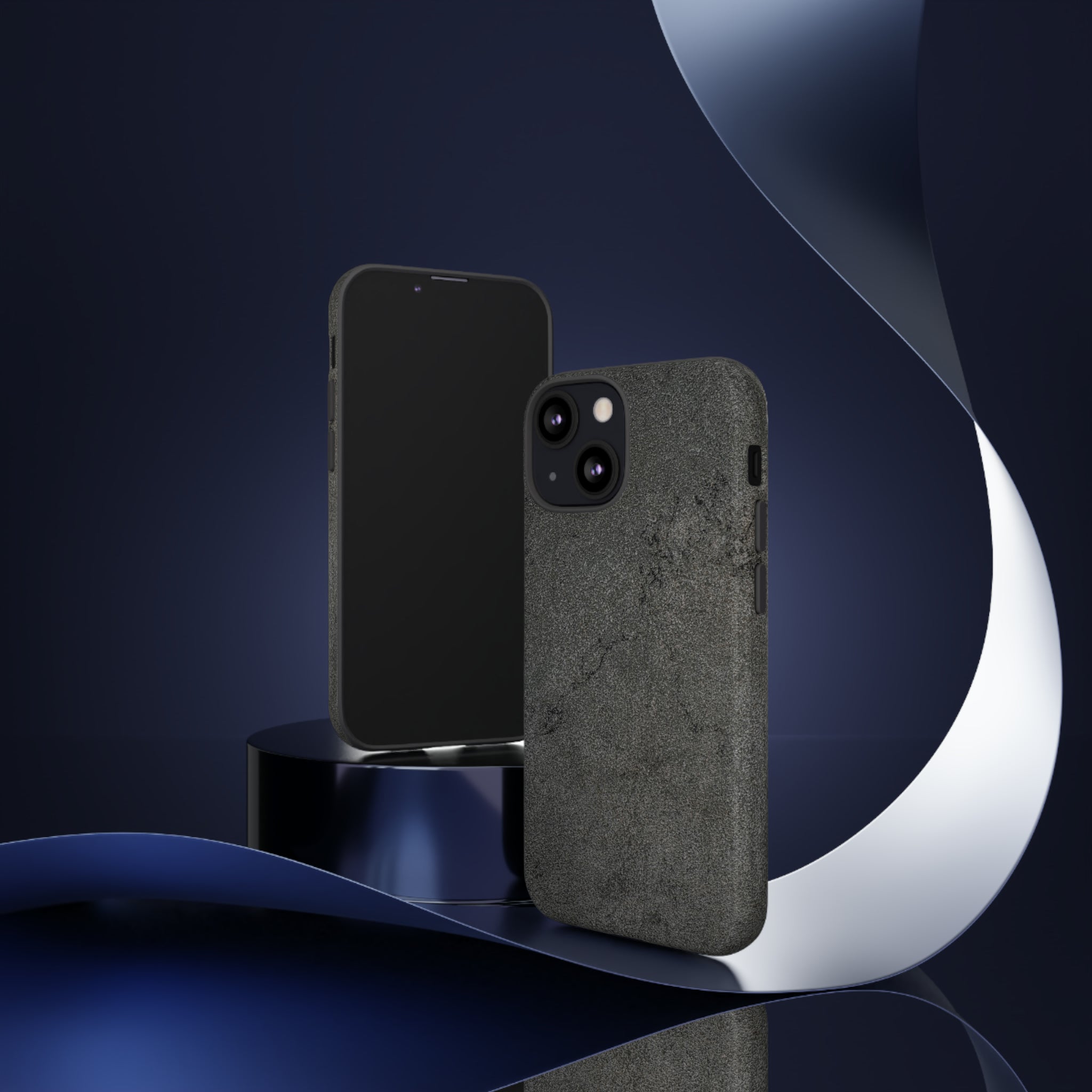 Steel Grey Granite - Protective Phone Case