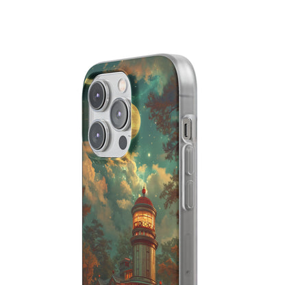 Vintage Moonlit Diner Fantasy iPhone 14 - Flexi Phone Case