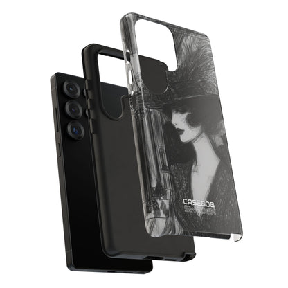 Vintage Feather Elegance Samsung S25 - Tough