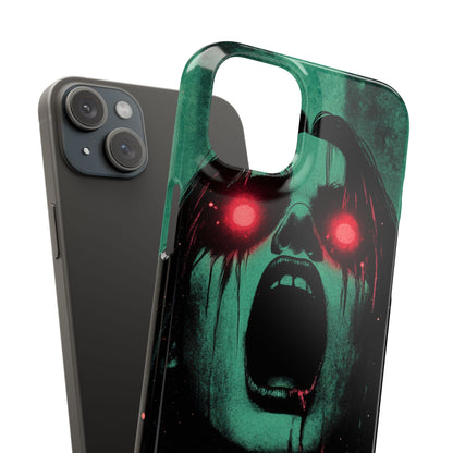 Haunting Glow of Gothic Eyes iPhone 15 - Slim Phone Case