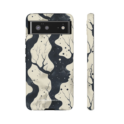 Organic Fluid Silhouettes with Cosmic Depth Google Pixel 6 - Tough Phone Case