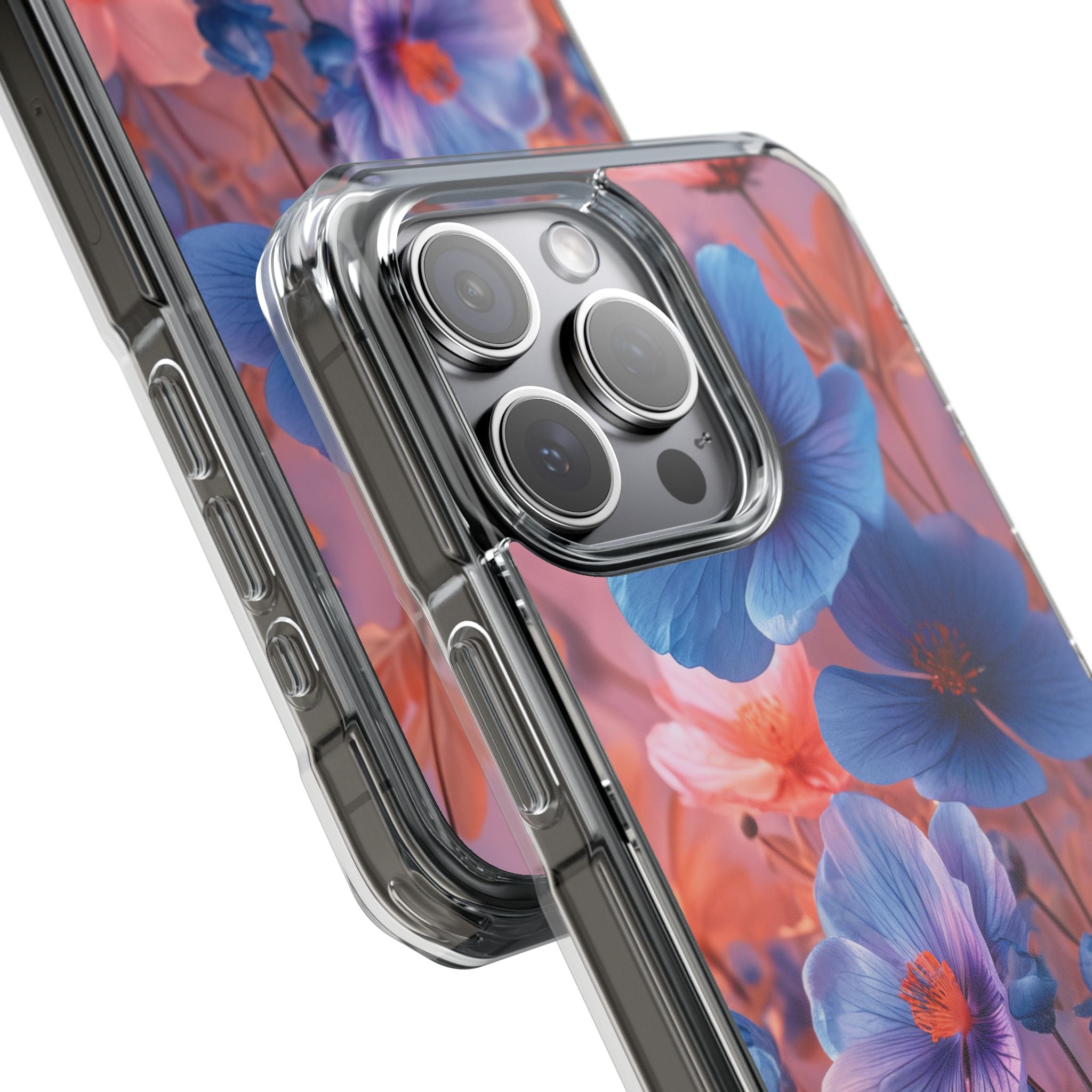 Ethereal Floral Symphony iPhone 15 - Clear Impact Phone Case