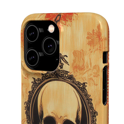 Gothic Skull Elegance iPhone 14 - Slim Phone Case