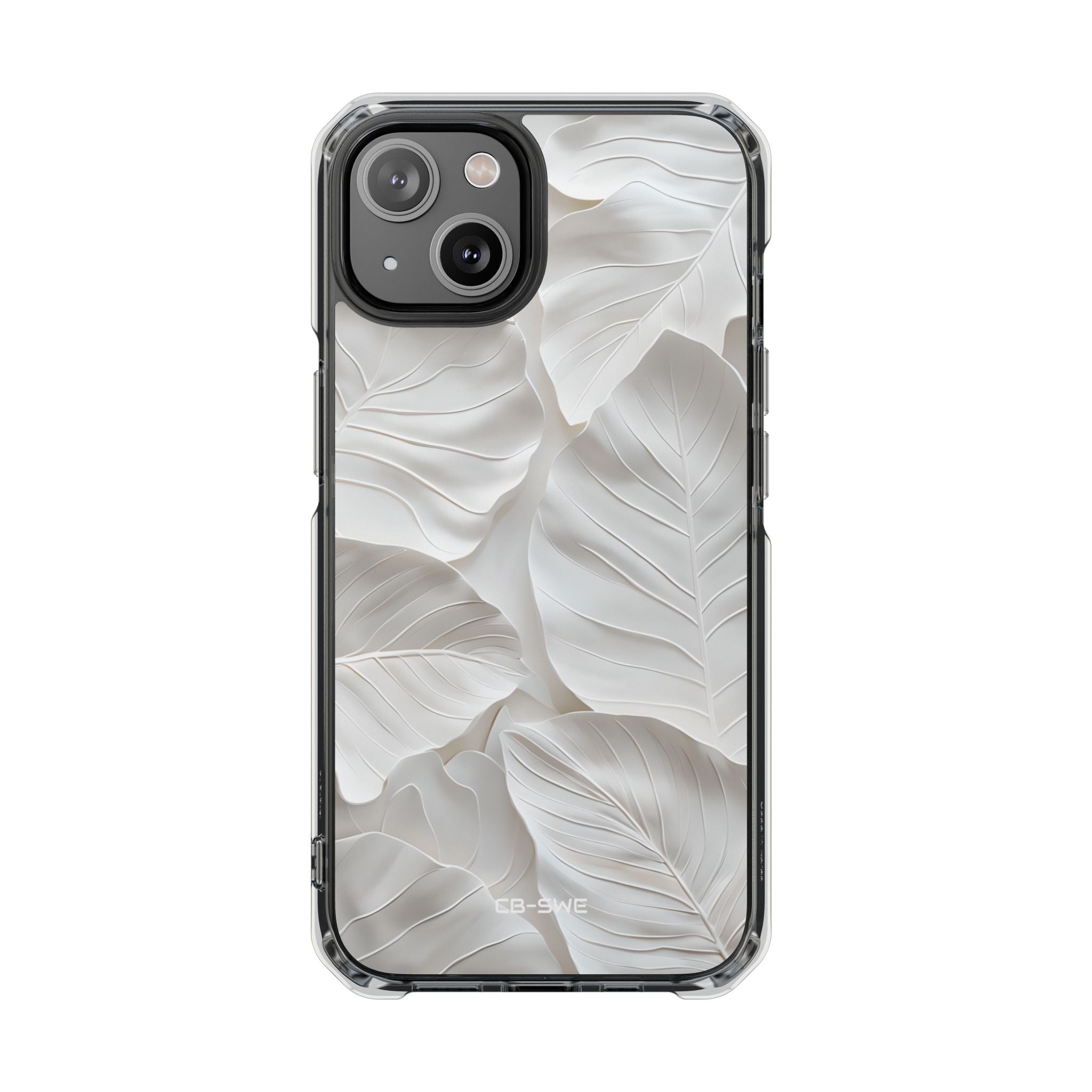 Elegant Leaf Relief iPhone Case - Impact