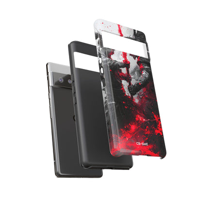 Crimson Blade Clash - Google Pixel Case