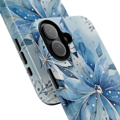 Floral Frost Embrace - iPhone Case