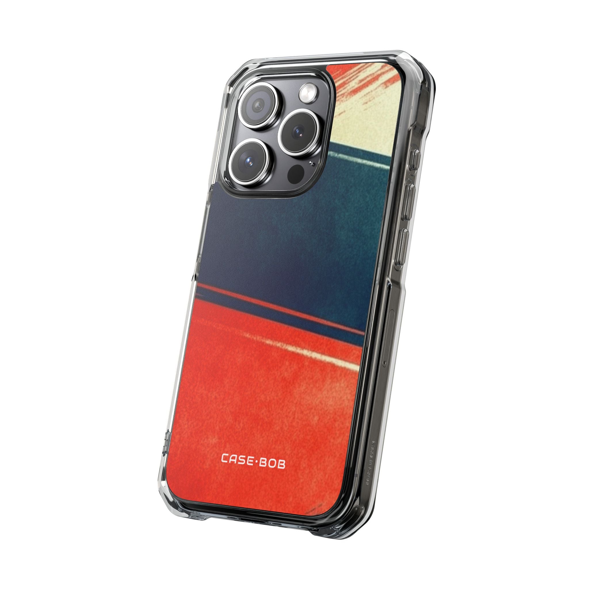 Blue Diagonal Motion iPhone 15 Pro Case - Impact