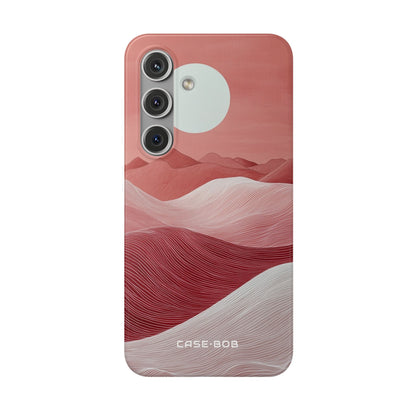 White Orb Dunes Samsung S24 Case - Soft