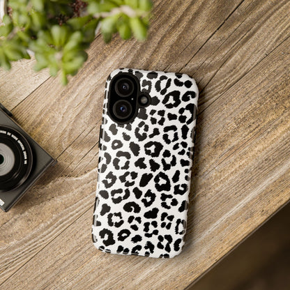 Monochrome Leopard Essence - iPhone Case