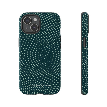 Teal Rippleflow iPhone 15 - Tough Phone Case