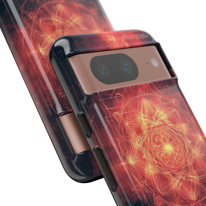 Radiant Mandala Google Pixel 8 Case - Tough