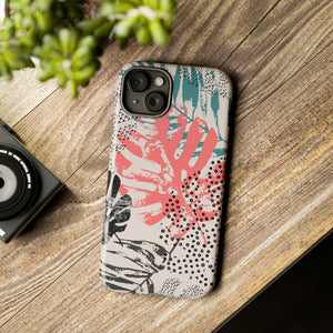 Rough Grunge Tropical - Protective Phone Case