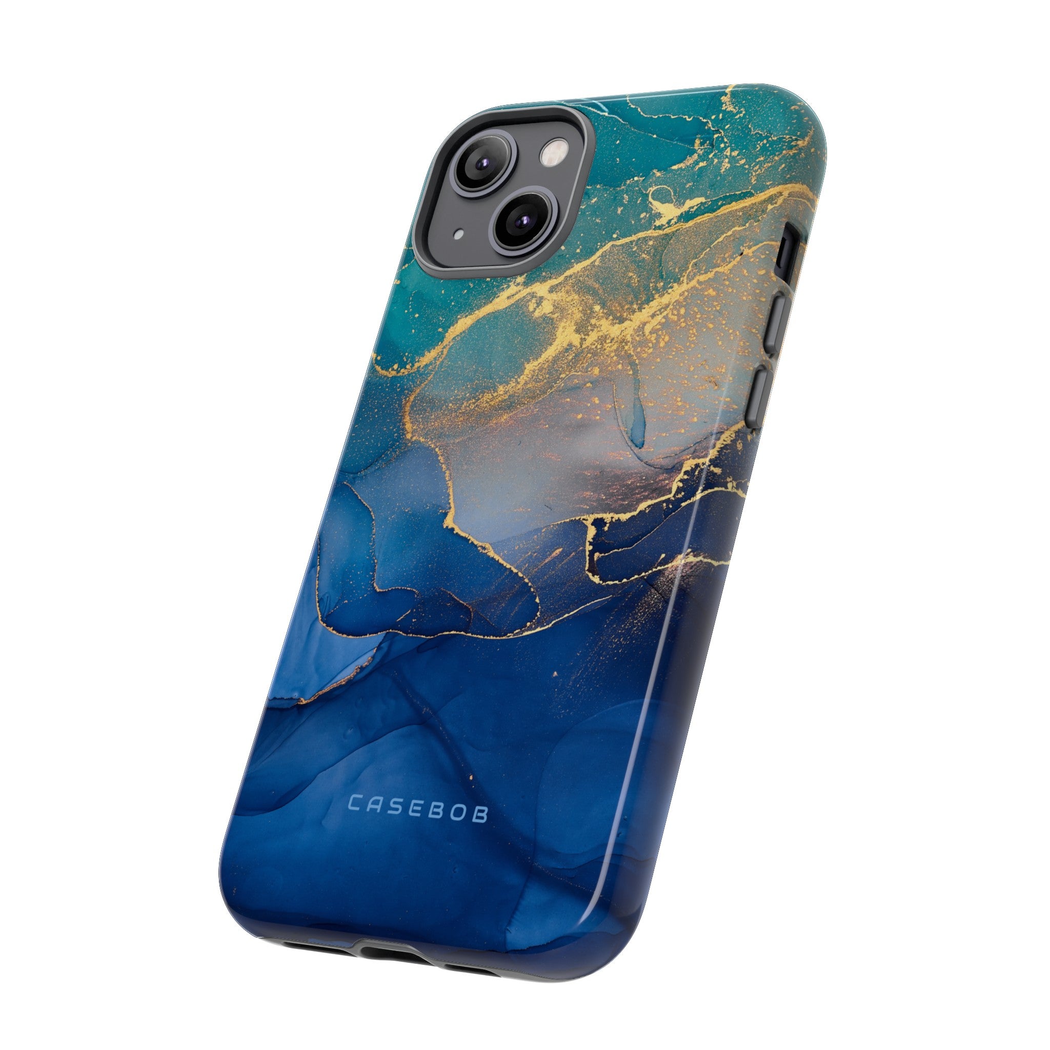 Blue Alcohol Ink - Protective Phone Case