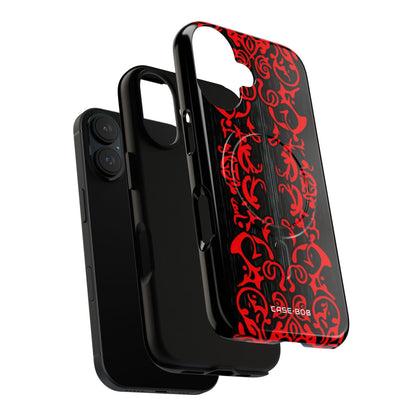 Crimson Spiral iPhone 16 Case - Tough+