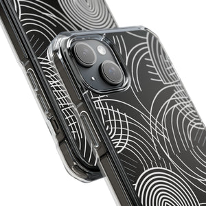 Kompliziertes Labyrinth – Handyhülle für iPhone (Clear Impact – Magnetisch) 