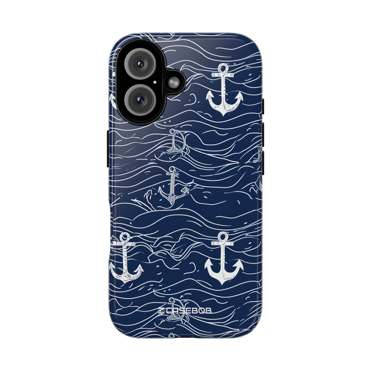 Nautical Whimsy: Anchors and Waves - for iPhone 16