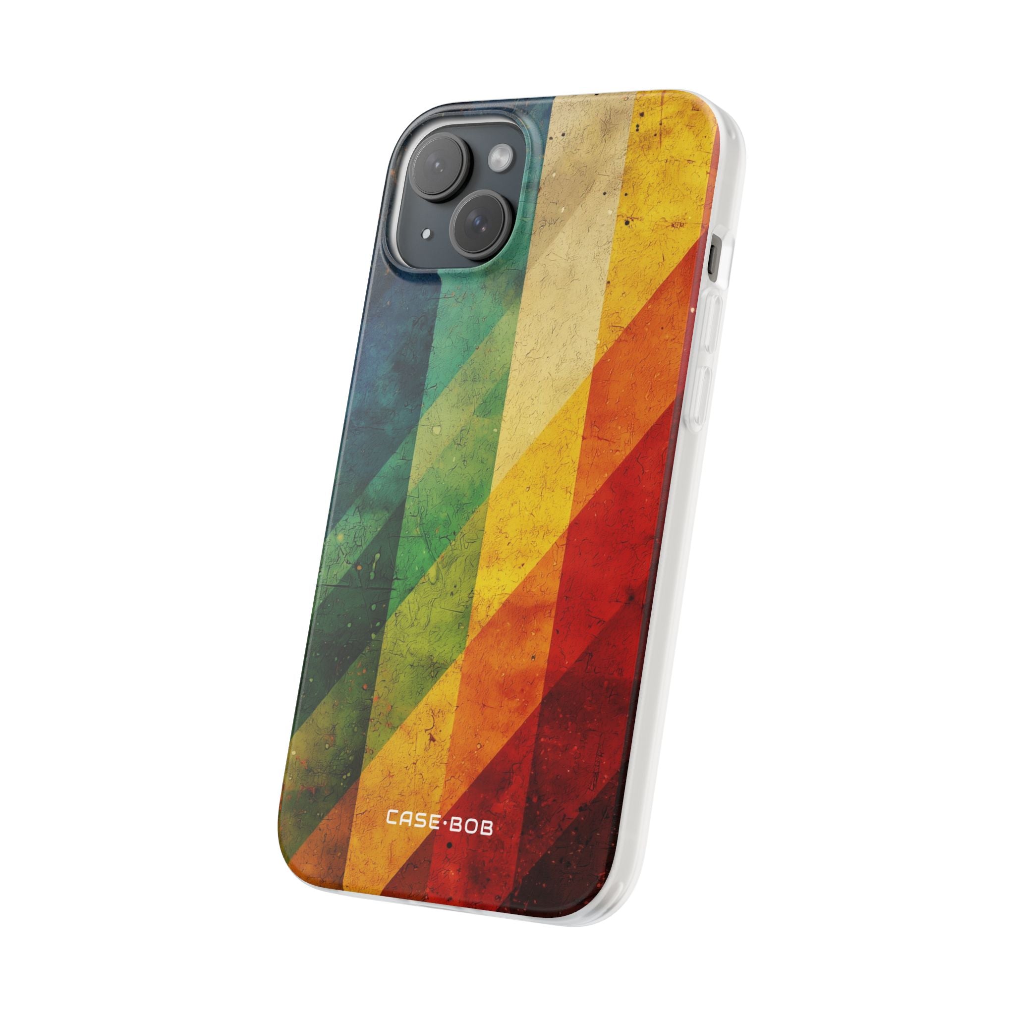 Diagonal Spectrum iPhone 15 Plus Case - Soft