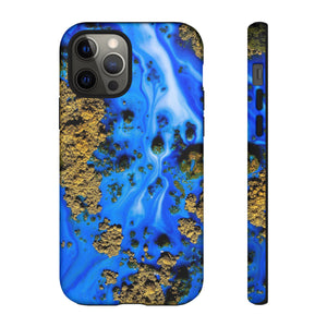 Blue River Ink Art iPhone Case (Protective) iPhone 12 Pro Matte Phone Case