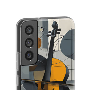 Cello-Abstraktion | Flexible Handyhülle für Samsung Galaxy