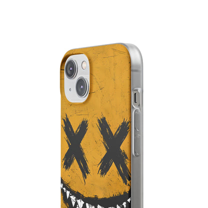 Jagged Smile Yellow iPhone 14 Case - Soft