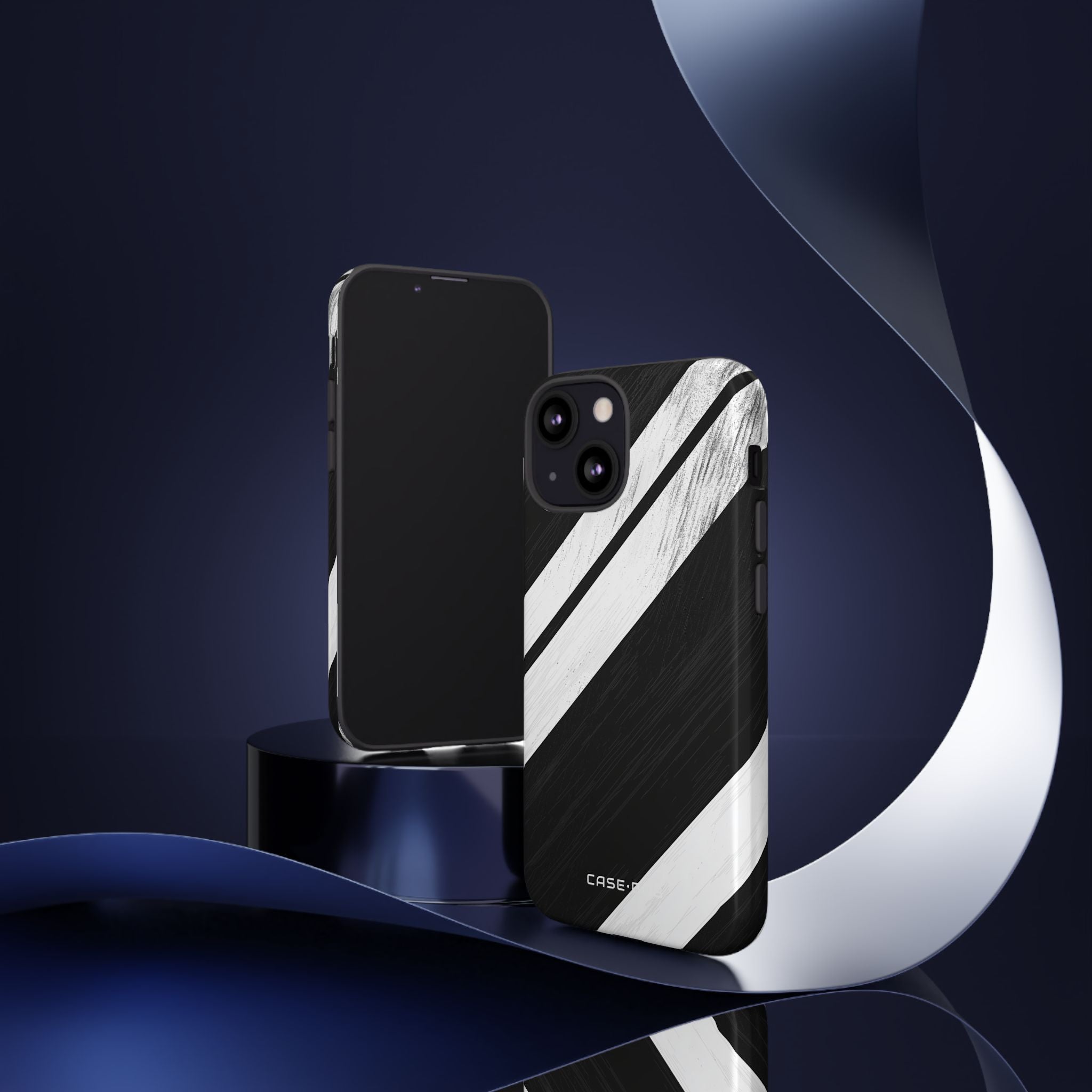 Distressed Stripe Motion iPhone 13 Mini Case - Tough