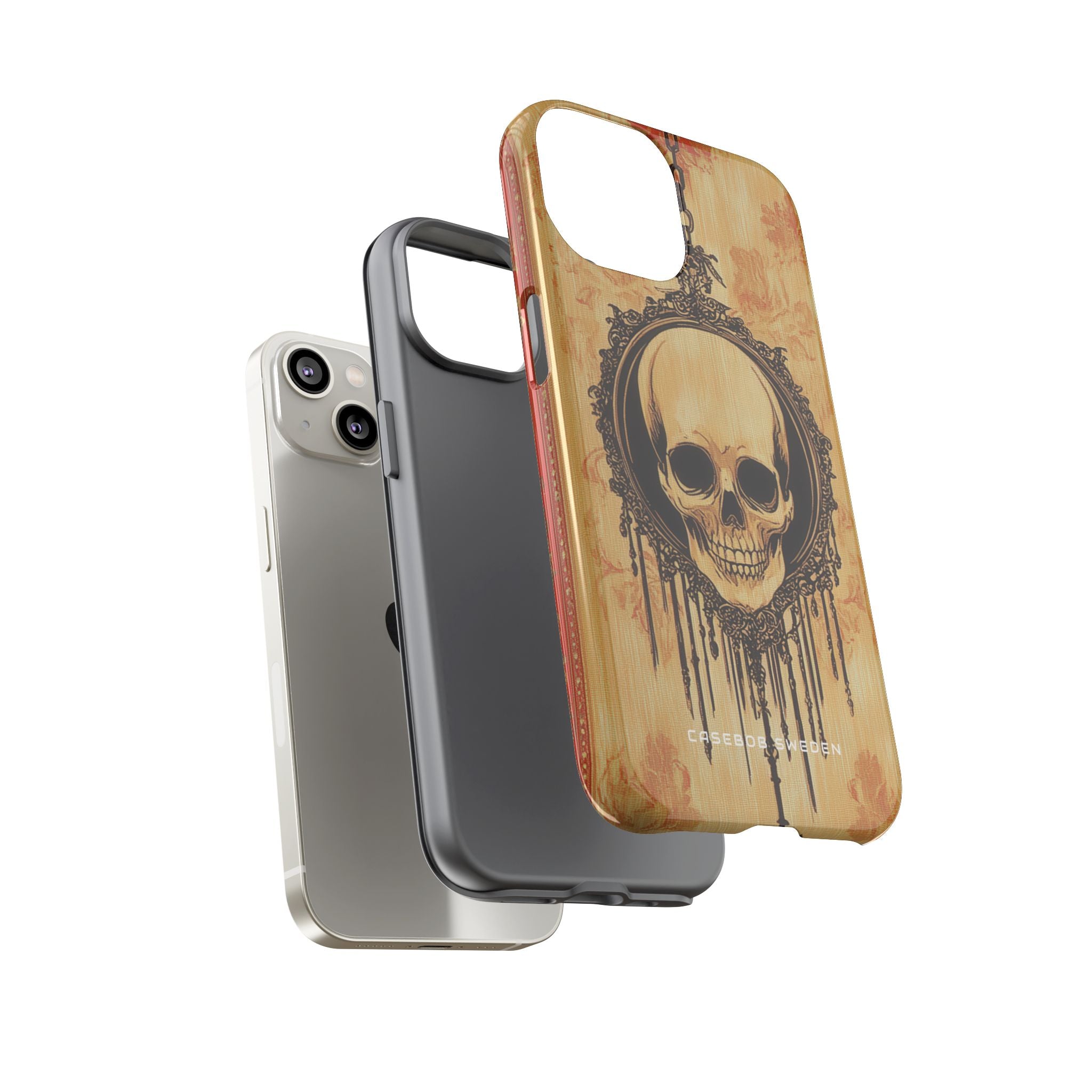 Gothic Skull Elegance iPhone 14 - Tough Phone Case