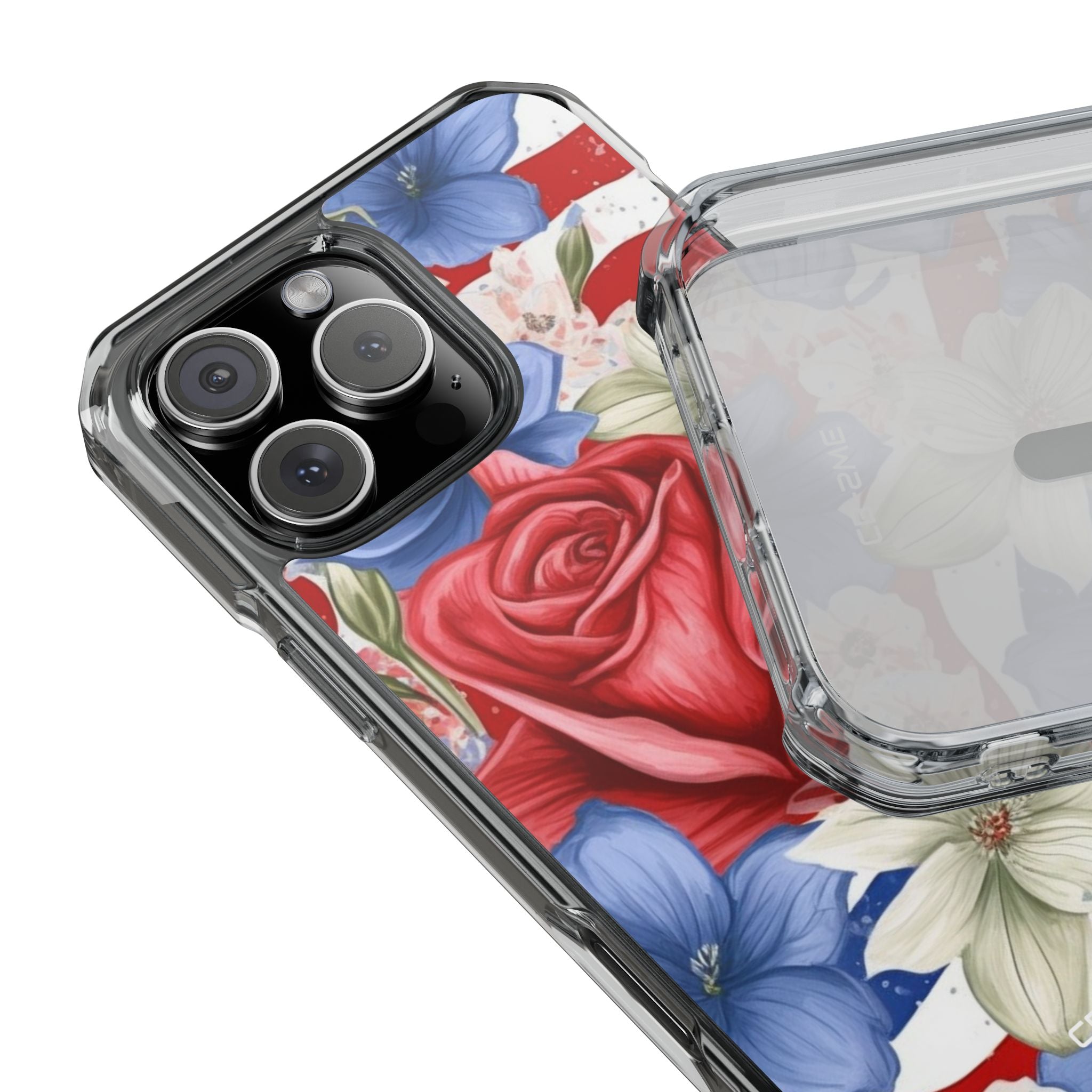 Roses Embrace Stripes iPhone Case - Impact