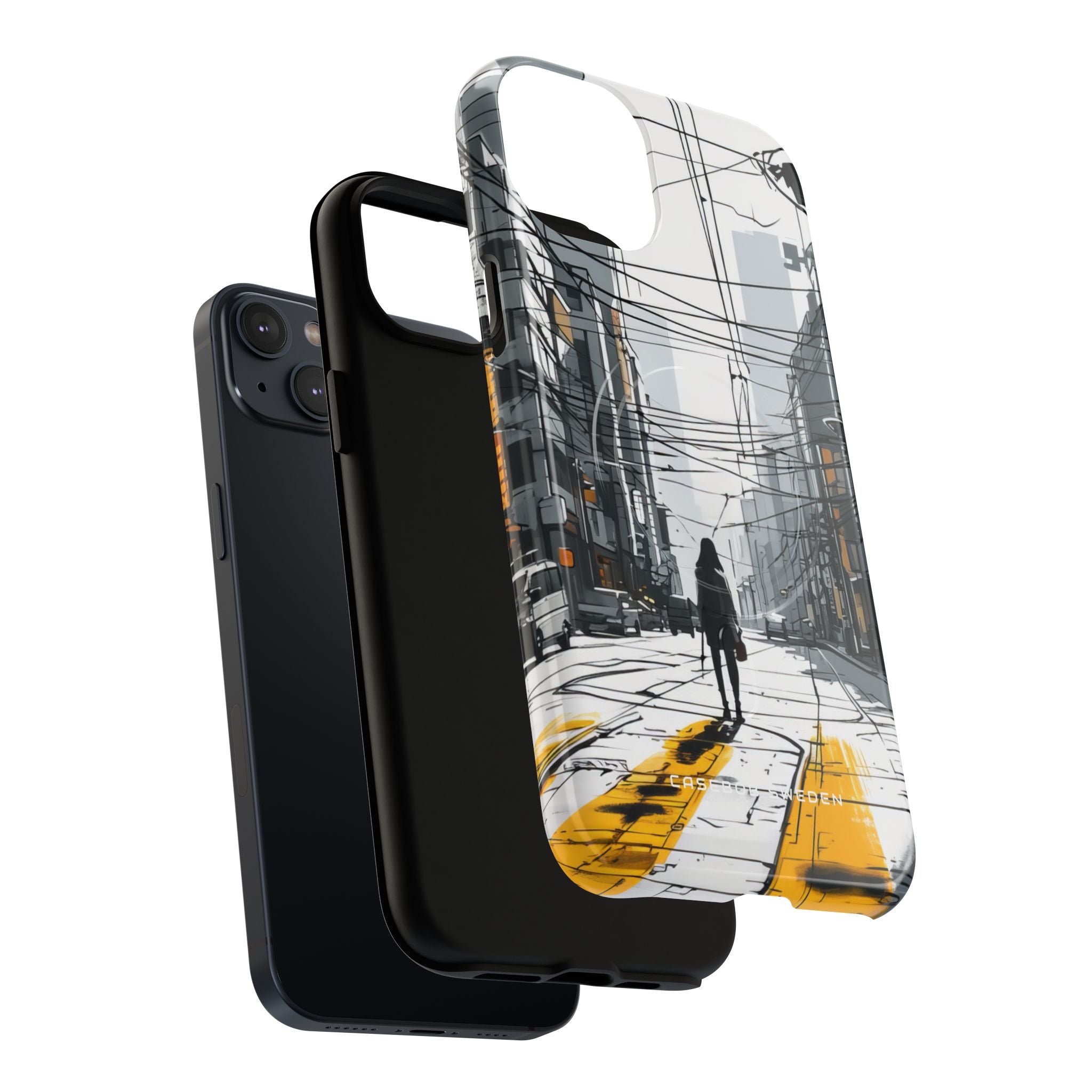 Urban Noir Streetscape iPhone 14 | Tough+ Phone Case