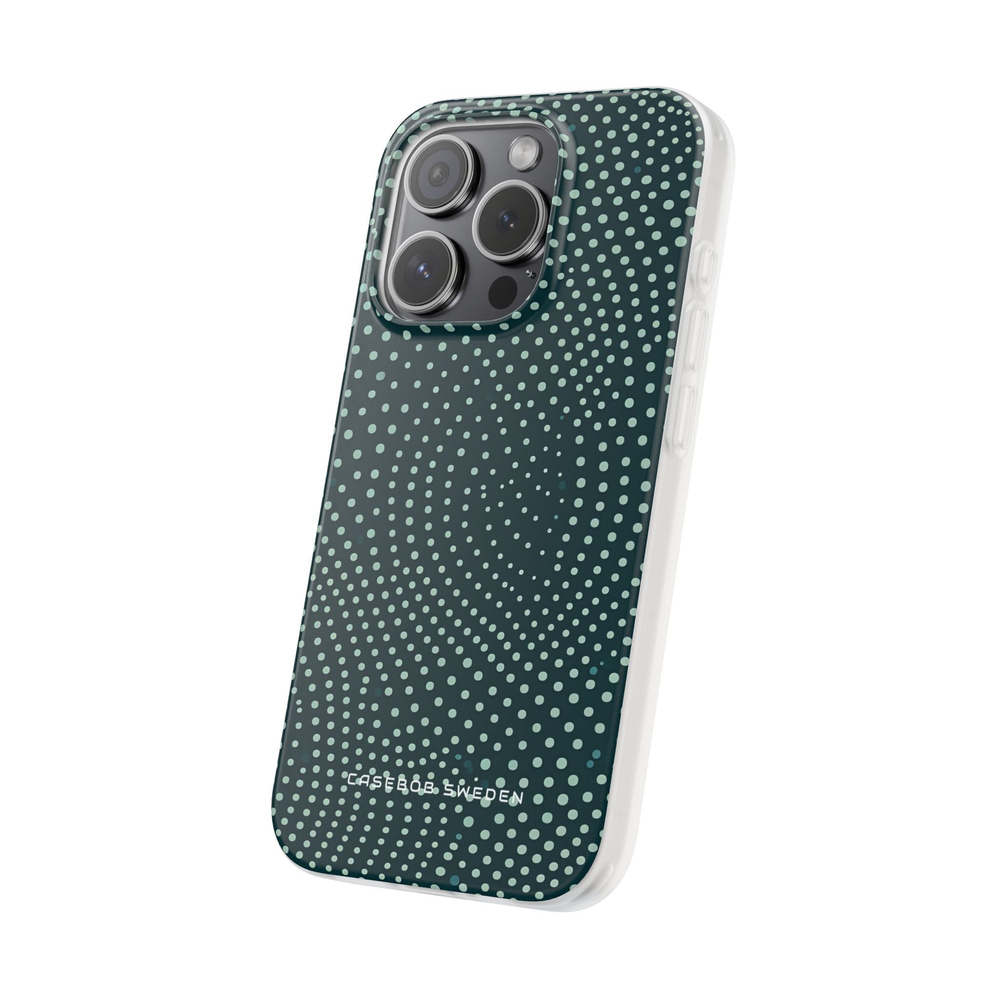 Teal Rippleflow iPhone 15 - Flexi Phone Case