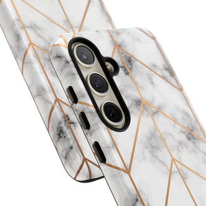 Golden Marble Phone Case - Protective - Protective Phone Case