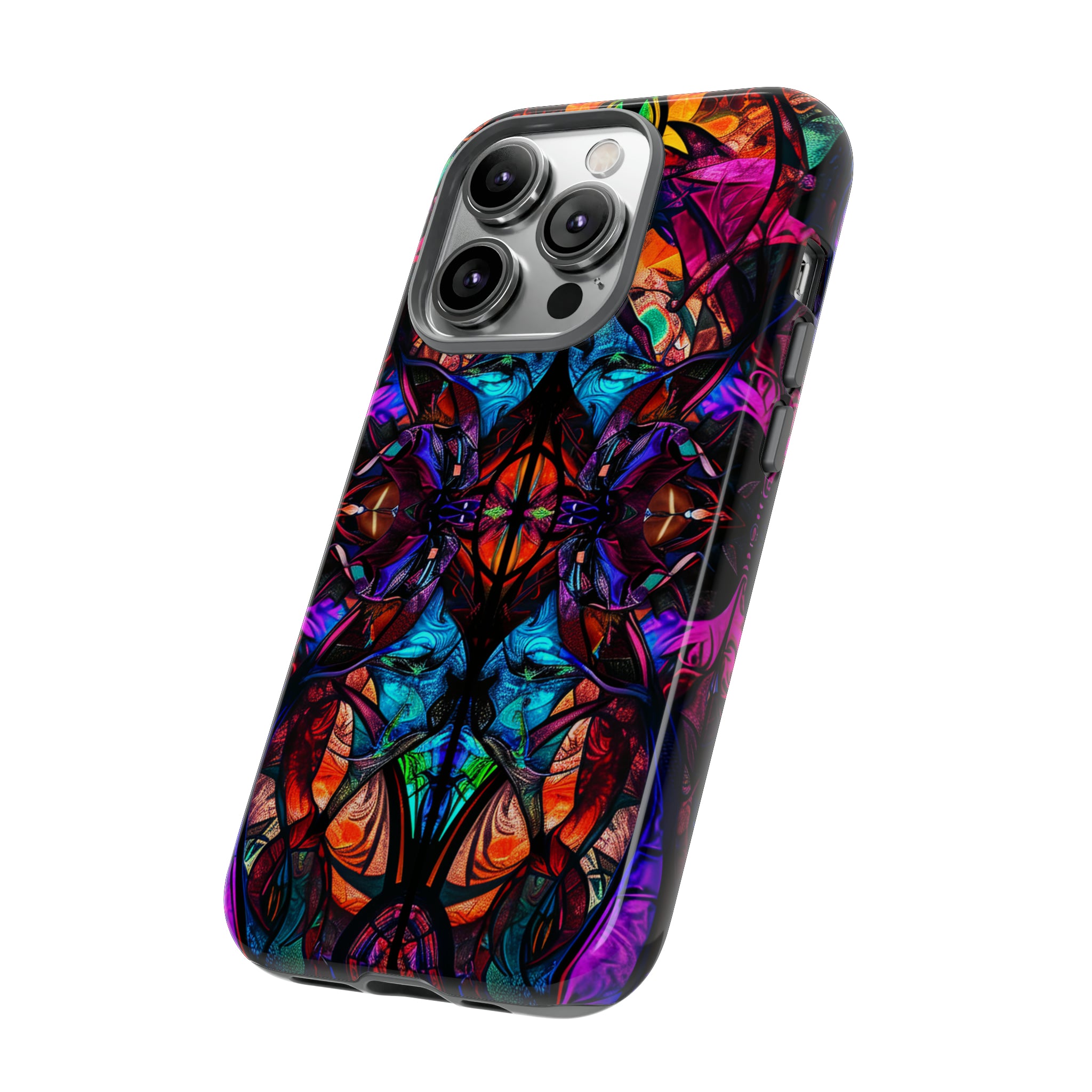 Gothic Stained Glass Splendor - Protective Phone Case