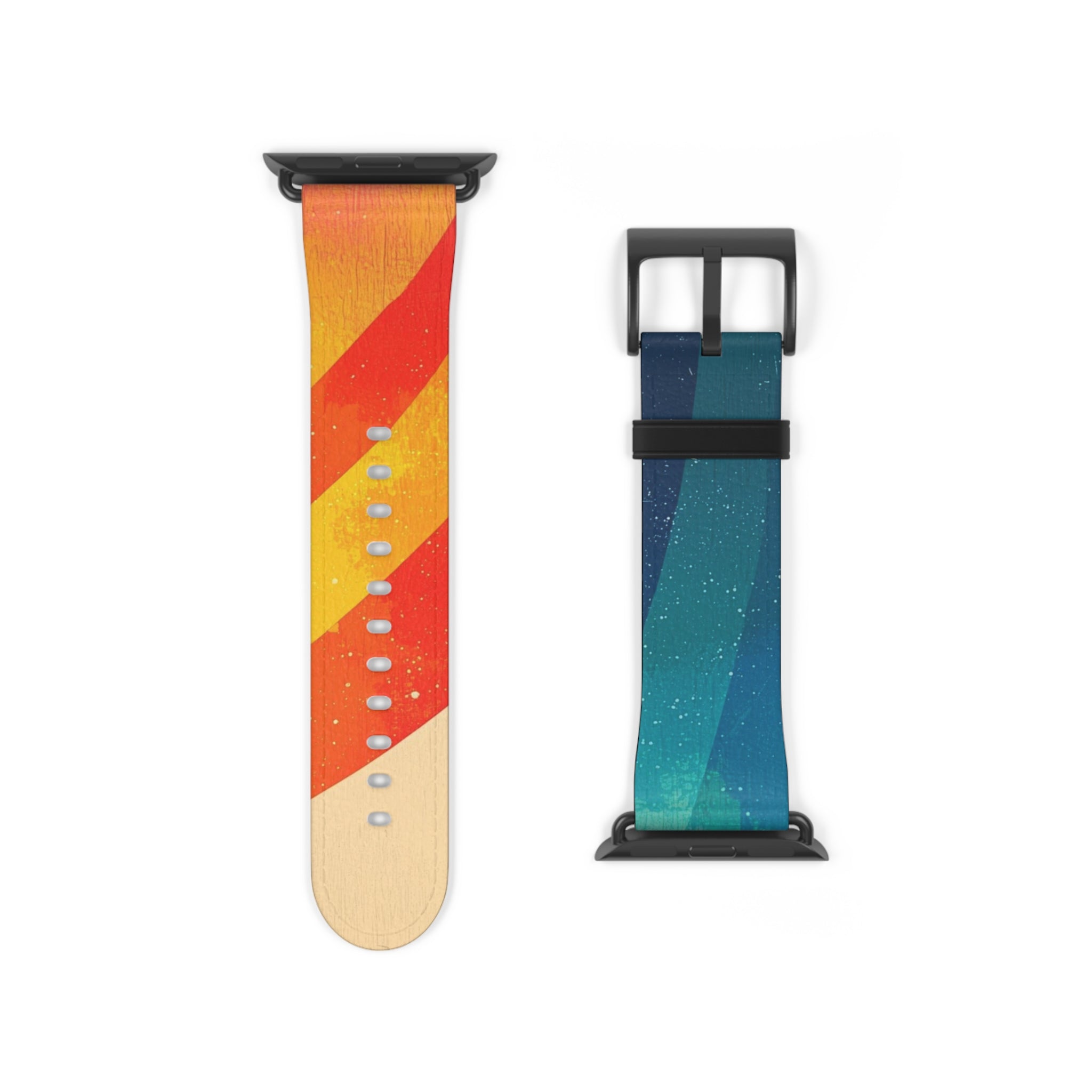 Curved Rainbow Breeze - Watch Band