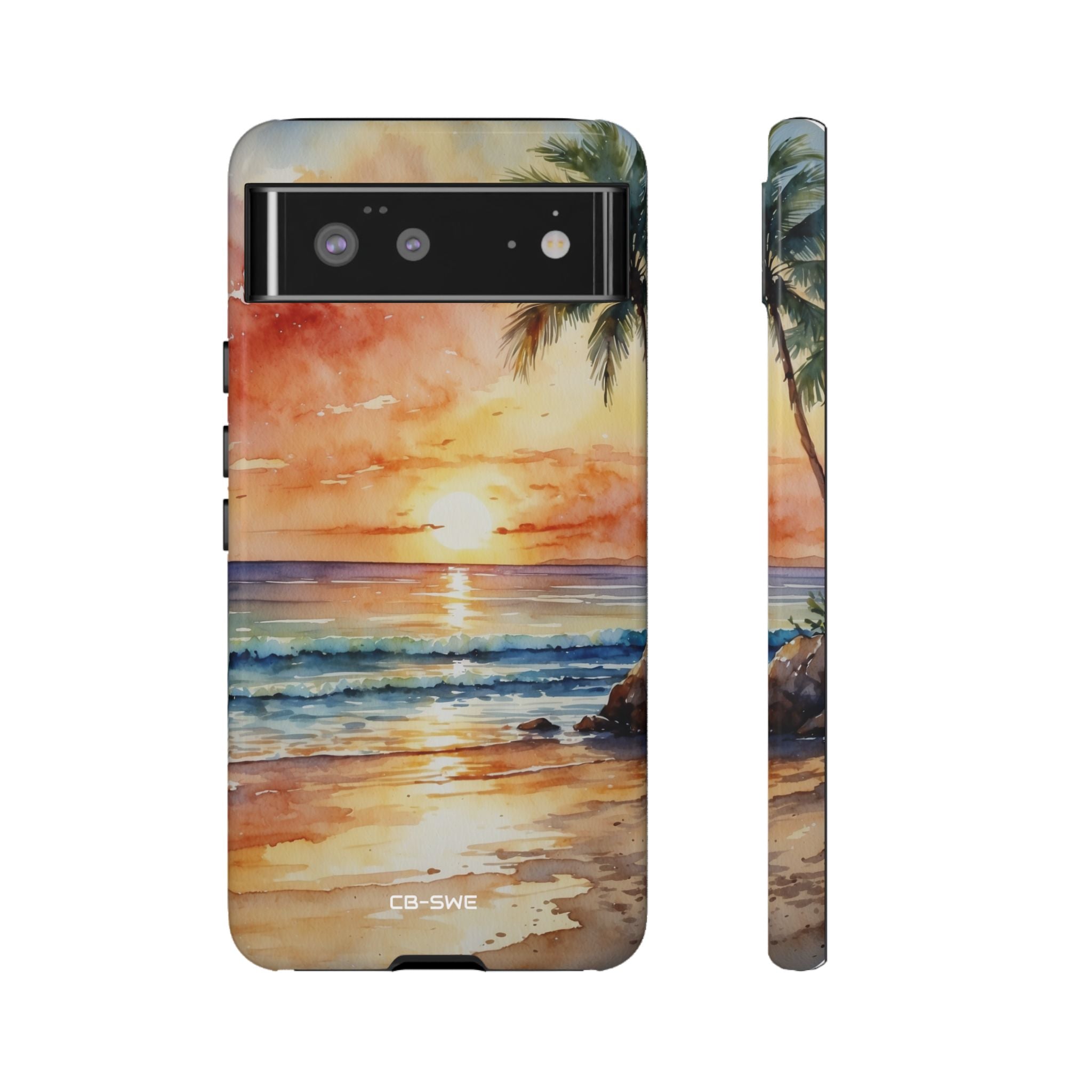 Sunset Kisses Ocean - Google Pixel Case