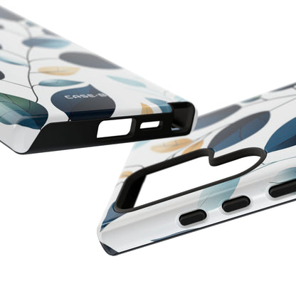 Navy Leaf Veins Samsung S24 Ultra Case - Tough