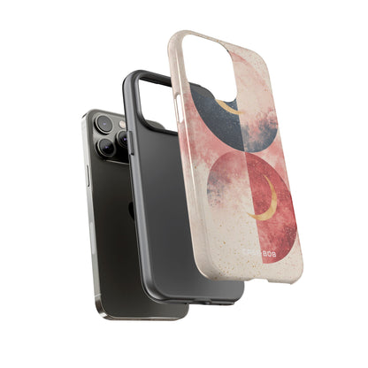 Golden Crescent Circles iPhone 14 Pro Max Case - Tough