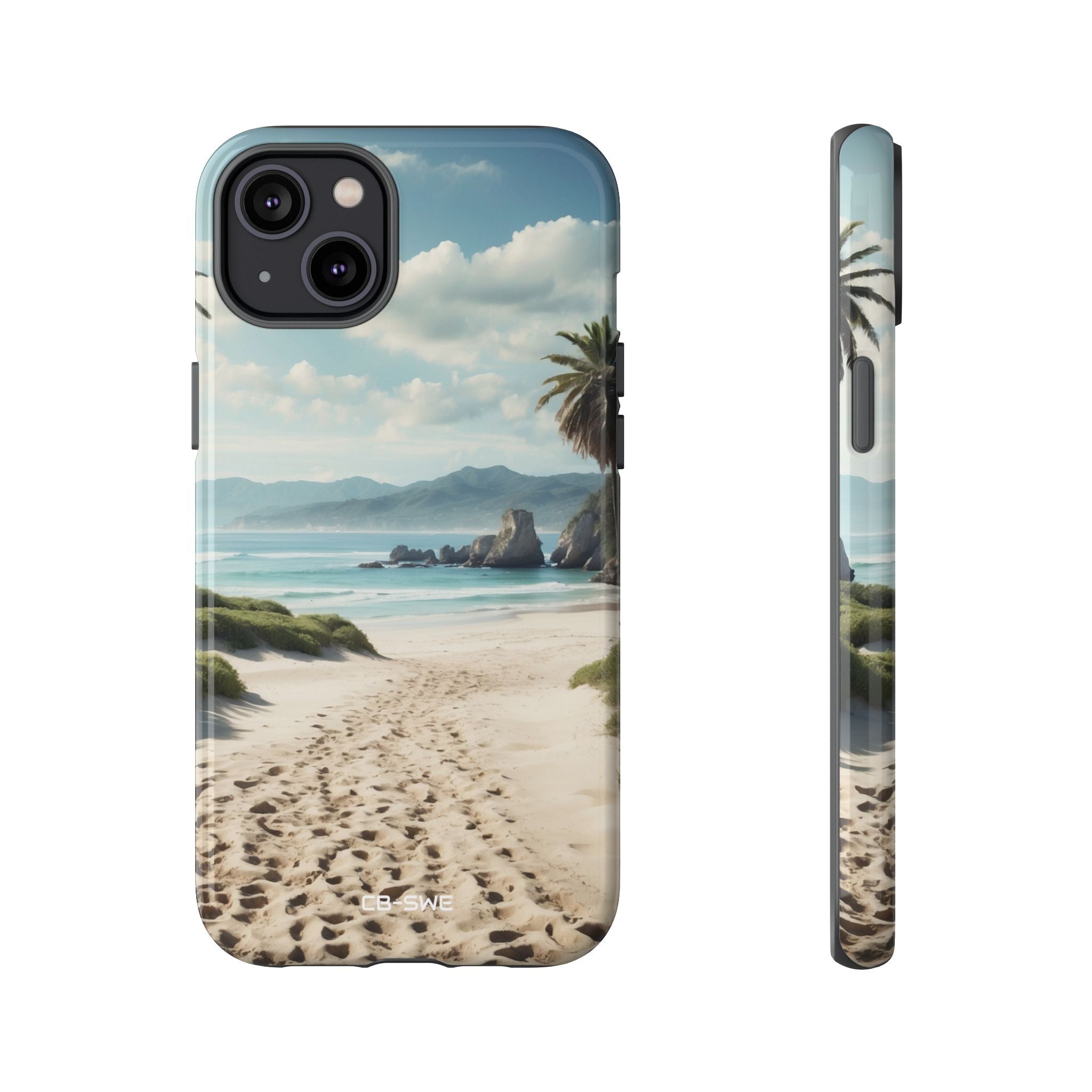 Footprints Trace Sand - iPhone Case